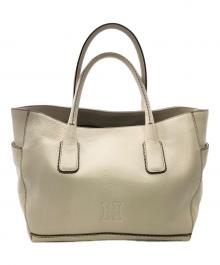 HIROFU（ヒロフ）の古着「デュオ レザートートバッグ／DUO LETHER TOTE BAG」｜ホワイト