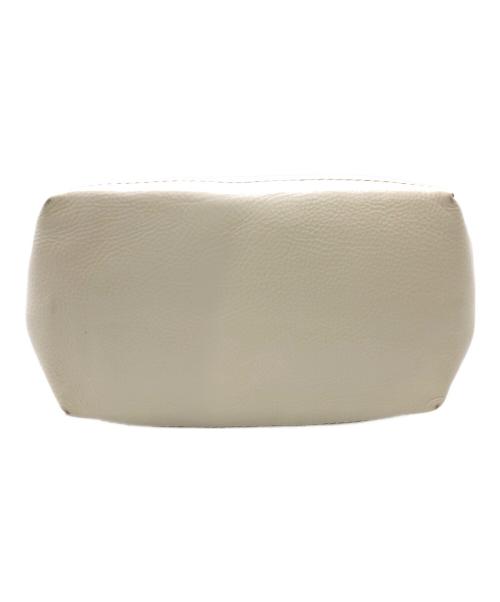 HIROFU（ヒロフ）HIROFU (ヒロフ) デュオ レザートートバッグ／DUO LETHER TOTE BAG ホワイトの古着・服飾アイテム