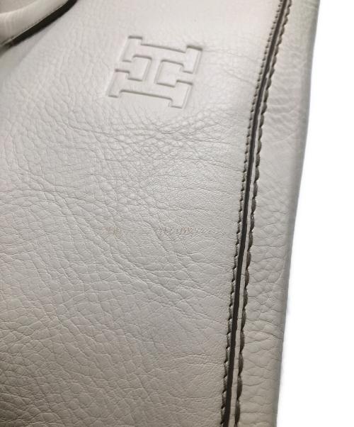 HIROFU（ヒロフ）HIROFU (ヒロフ) デュオ レザートートバッグ／DUO LETHER TOTE BAG ホワイトの古着・服飾アイテム