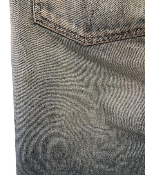 Hysteric Glamour（ヒステリックグラマー）Hysteric Glamour (ヒステリックグラマー) コラージュパッチリメイクテーパードデニムパンツ／COLLAGE PATCH REMAKE TAPERED DENIM PANTS ブルー サイズ:W28の古着・服飾アイテム