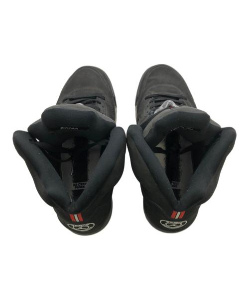 NIKE（ナイキ）NIKE (ナイキ) Paris Saint-Germain (パリサンジェルマン) エアジョーダン5 ブラック/セメントグレー／AIR JORDAN 5”BLACK/CEMENT GREY” ブラック サイズ:US9.5の古着・服飾アイテム