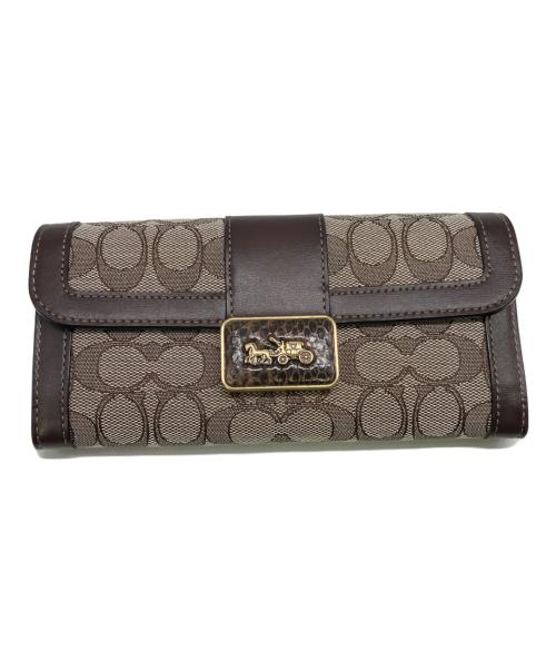 COACH（コーチ）COACH (コーチ) 長財布 ブラウンの古着・服飾アイテム
