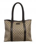 GUCCIグッチ）の古着「GGスプリーム トートバッグ／GG SUPREME TOTE BAG」｜ベージュ