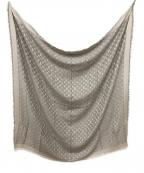 LOUIS VUITTONルイ ヴィトン）の古着「シルクウール ストール モノグラム／SILK WOOL STOLE MONOGRAM」｜グレー