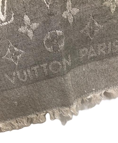 LOUIS VUITTON（ルイ ヴィトン）LOUIS VUITTON (ルイ ヴィトン) シルクウール ストール モノグラム／SILK WOOL STOLE MONOGRAM グレーの古着・服飾アイテム