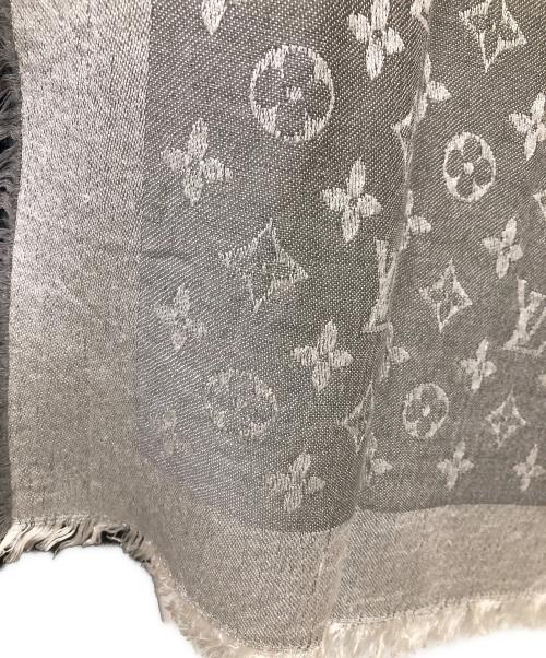 LOUIS VUITTON（ルイ ヴィトン）LOUIS VUITTON (ルイ ヴィトン) シルクウール ストール モノグラム／SILK WOOL STOLE MONOGRAM グレーの古着・服飾アイテム