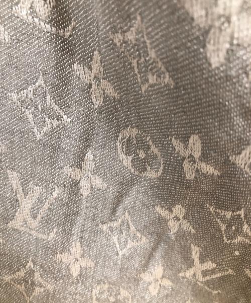 LOUIS VUITTON（ルイ ヴィトン）LOUIS VUITTON (ルイ ヴィトン) シルクウール ストール モノグラム／SILK WOOL STOLE MONOGRAM グレーの古着・服飾アイテム
