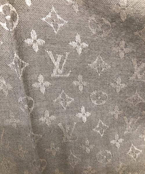 LOUIS VUITTON（ルイ ヴィトン）LOUIS VUITTON (ルイ ヴィトン) シルクウール ストール モノグラム／SILK WOOL STOLE MONOGRAM グレーの古着・服飾アイテム