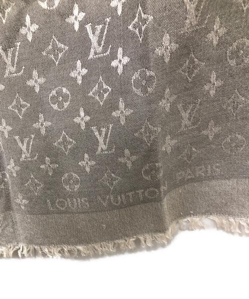 LOUIS VUITTON（ルイ ヴィトン）LOUIS VUITTON (ルイ ヴィトン) シルクウール ストール モノグラム／SILK WOOL STOLE MONOGRAM グレーの古着・服飾アイテム