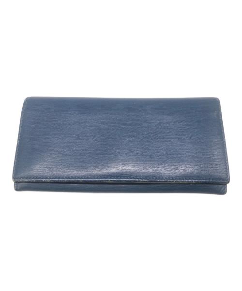 GUCCI（グッチ）GUCCI (グッチ) 長財布／LONG WALLET ネイビーの古着・服飾アイテム