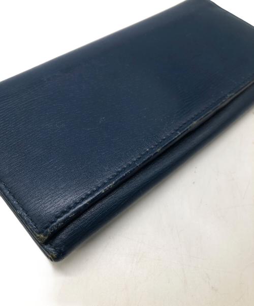 GUCCI（グッチ）GUCCI (グッチ) 長財布／LONG WALLET ネイビーの古着・服飾アイテム