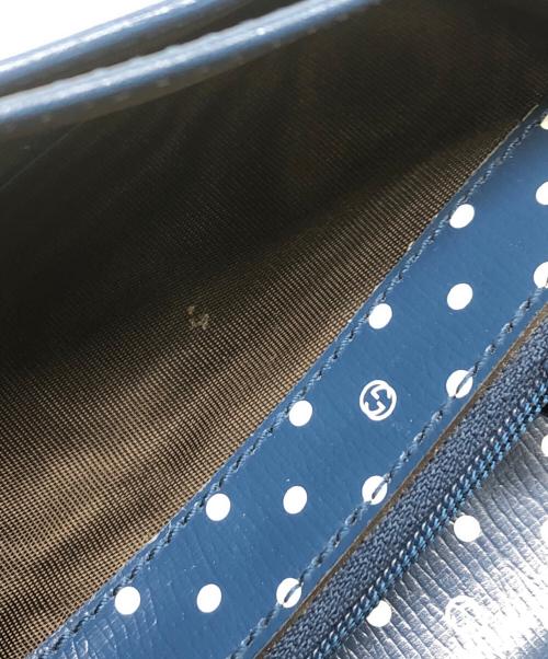 GUCCI（グッチ）GUCCI (グッチ) 長財布／LONG WALLET ネイビーの古着・服飾アイテム