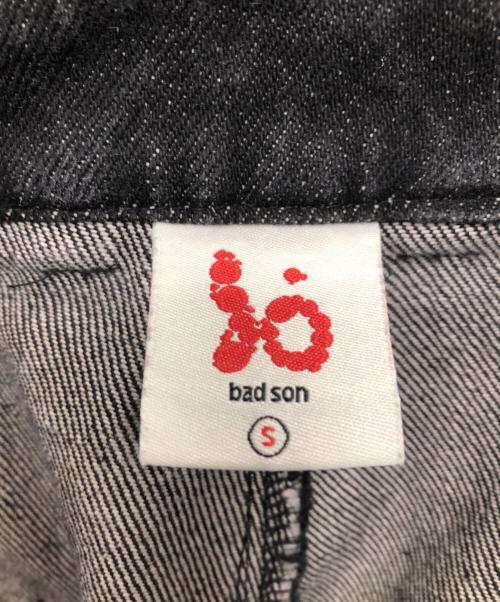 bad son（バッドサン）bad son (バッドサン) サーキットレイヤードデニムパンツ／CIRCUIT LAYERED DENIM PANTS ブラック サイズ:Sの古着・服飾アイテム
