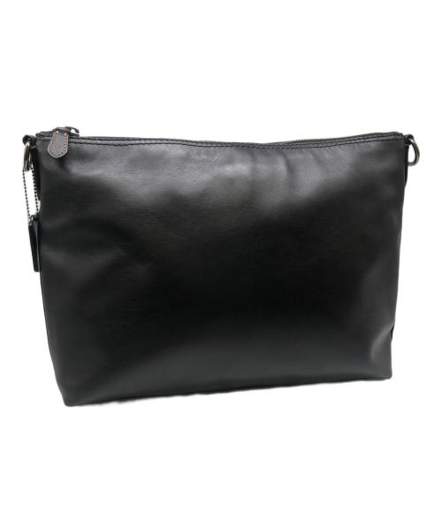 COACH（コーチ）COACH (コーチ) ソフトレザーメッセンジャーバッグ／SOFT LETHER MESSENGER BAG ブラックの古着・服飾アイテム