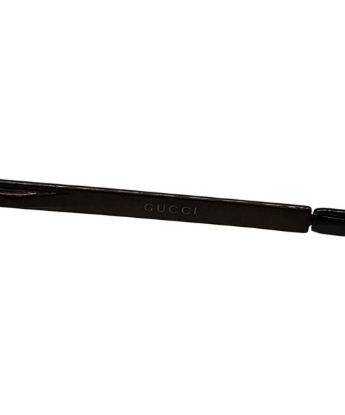 GUCCI（グッチ）GUCCI (グッチ) ティアドロップ サングラス／TEAR DROP SUNGLASSES ブラウンの古着・服飾アイテム