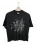 MAISON SPECIAL（メゾンスペシャル）の古着「フラワー刺繍プライムオーバーTシャツ／FLOWER PRIME OVER T-SHIRT」｜ブラック