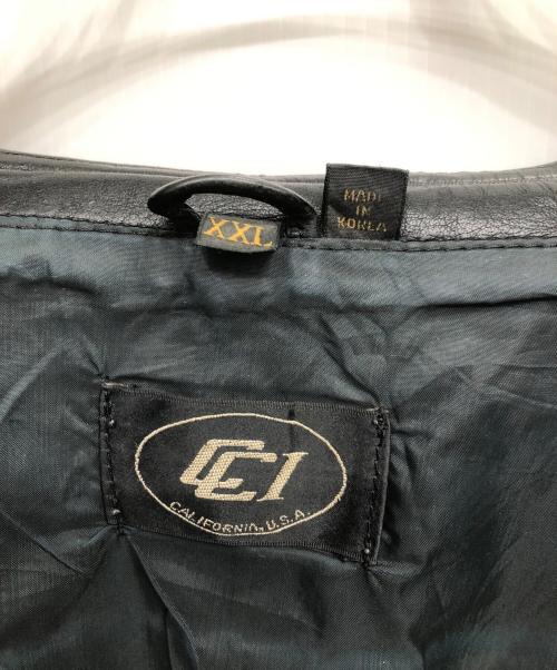 hein gericke（ハインゲリック）hein gericke (ハインゲリック) サイドアジャスターレザーベスト／SIDE ADJUSTER LEATHER VEST ブラック サイズ:SIZE XXLの古着・服飾アイテム