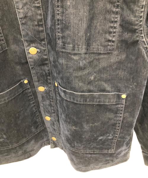 KITH（キス）KITH (キス) デニムウィルビーチョアジャケット／DENIM WILLOUGHBY CHORE JACKET ネイビー サイズ:SIZE Lの古着・服飾アイテム