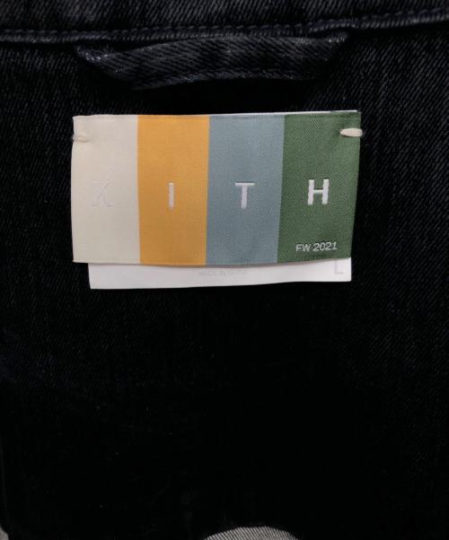KITH（キス）KITH (キス) デニムウィルビーチョアジャケット／DENIM WILLOUGHBY CHORE JACKET ネイビー サイズ:SIZE Lの古着・服飾アイテム