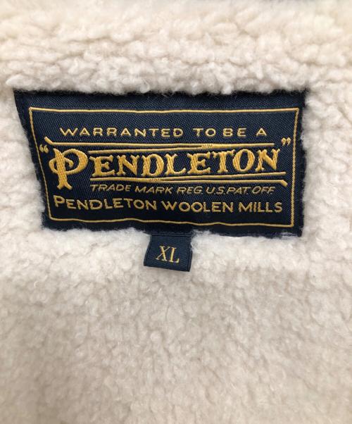 PENDLETON（ペンドルトン）PENDLETON (ペンドルトン) BILL WALL LEATHER (ビルウォールレザー) ハーディング柄ボアブランケットベスト／HARDING PATTERN BOA BLANKET VEST グレー サイズ:SIZE XLの古着・服飾アイテム