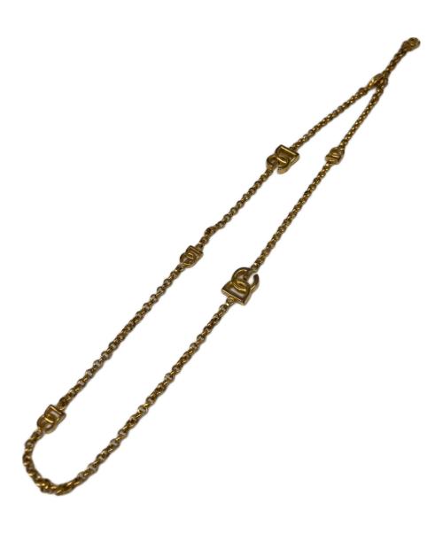 DOLCE & GABBANA（ドルチェ＆ガッバーナ）DOLCE & GABBANA (ドルチェ＆ガッバーナ) DGロゴネックレス ゴールドの古着・服飾アイテム