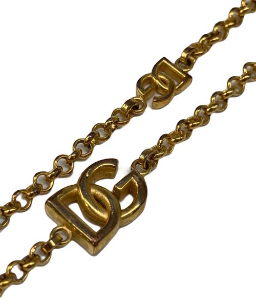 DOLCE & GABBANA（ドルチェ＆ガッバーナ）DOLCE & GABBANA (ドルチェ＆ガッバーナ) DGロゴネックレス ゴールドの古着・服飾アイテム