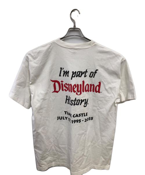 Murina（ムリナ）Murina (ムリナ) DISNEY (ディズニー) ディズニーランド40周年記念プリントTシャツ/DISNEY LAND 40TH  ANNIVERSARY PRINT T-SHIRT ホワイト サイズ:XLの古着・服飾アイテム