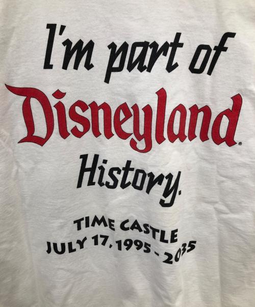 Murina（ムリナ）Murina (ムリナ) DISNEY (ディズニー) ディズニーランド40周年記念プリントTシャツ/DISNEY LAND 40TH  ANNIVERSARY PRINT T-SHIRT ホワイト サイズ:XLの古着・服飾アイテム