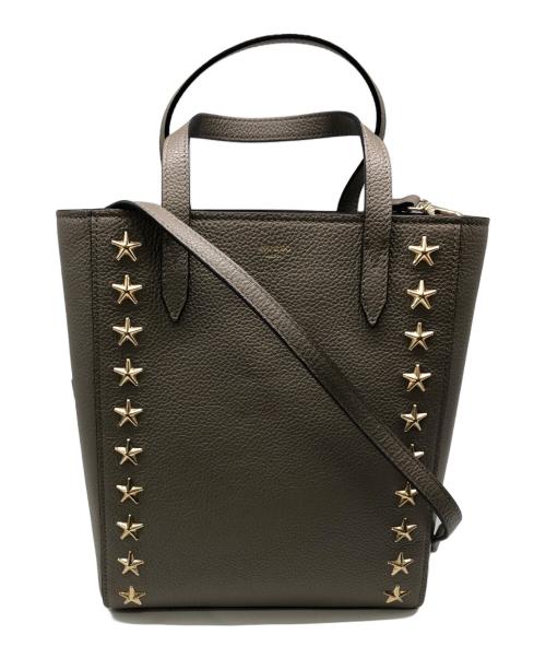 JIMMY CHOO（ジミーチュウ）JIMMY CHOO (ジミーチュウ) ブリエ トートバッグ／BRIA TOTE BAG ベージュの古着・服飾アイテム