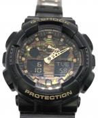 CASIOカシオ）の古着「G-SHOCK ANALOG-DIGITAL GA100 SERIES GA-100CF」｜ブラック