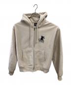stussyステューシー）の古着「ラットジップフーディ／RAT ZIP HOODIE」｜アイボリー