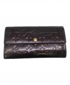 LOUIS VUITTONルイ ヴィトン）の古着「ポルトフォイユ・サラ モノグラム ヴェルニ／PORTEFEUILLE SARAH MONOGRAM VERNIS」｜ヴィオレット