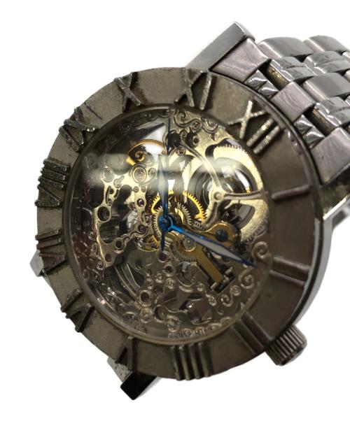 michel jurdain（ミッシェル・ジョルダン）michel jurdain (ミッシェル・ジョルダン) EG-7309A 自動巻き腕時計／AUTOMATIC WRIST WATCH シルバーカラーの古着・服飾アイテム