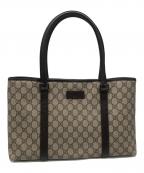GUCCIグッチ）の古着「GGスプリーム トートバッグ／GG SUPREME TOTE BAG」｜ブラウン