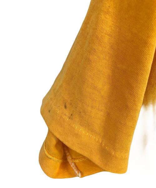 adidas（アディダス）adidas (アディダス) 80's グラデーションロゴ プリントTシャツ／80'S GRADATION LOGO PRINT T-SHIRT”MADE IN USA” イエロー サイズ:Size Mの古着・服飾アイテム