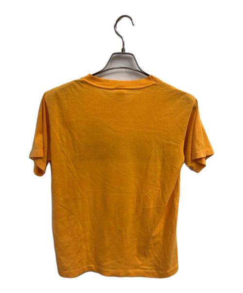 adidas（アディダス）adidas (アディダス) 80's グラデーションロゴ プリントTシャツ／80'S GRADATION LOGO PRINT T-SHIRT”MADE IN USA” イエロー サイズ:Size Mの古着・服飾アイテム