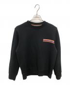 PAUL SMITHポールスミス）の古着「アーティストストライプポイントスウェット／ARTIST STRIPE POINT SWEAT」｜ブラック