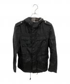 BURBERRY BLACK LABELバーバリーブラックレーベル）の古着「ナイロンジャケット／NYLON JKT」｜ブラック