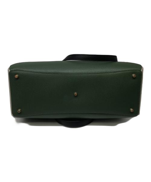 FURLA（フルラ）FURLA (フルラ) ミネルヴァ トートバッグ／MINERVA TOTE BAG グリーン×ベージュの古着・服飾アイテム