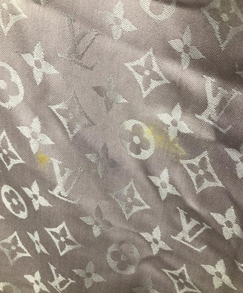 LOUIS VUITTON（ルイ ヴィトン）LOUIS VUITTON (ルイ ヴィトン) シルクウールストール モノグラム エクリュ／SILK WOOL STOLE MONOGRAM ECRU パープルの古着・服飾アイテム