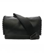 ear PAPILLONNERイアパピヨネ）の古着「ワイドテープショルダーバッグ／WIDE TAPE SHOULDER BAG」｜ブラック