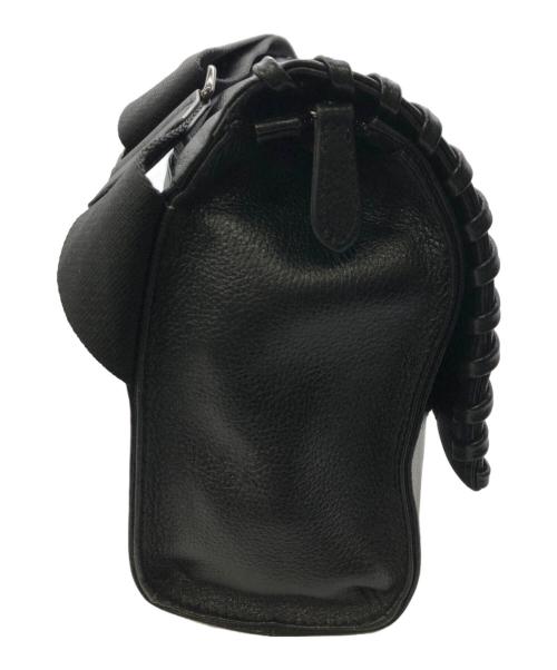 ear PAPILLONNER（イアパピヨネ）ear PAPILLONNER (イアパピヨネ) ワイドテープショルダーバッグ／WIDE TAPE SHOULDER BAG ブラックの古着・服飾アイテム