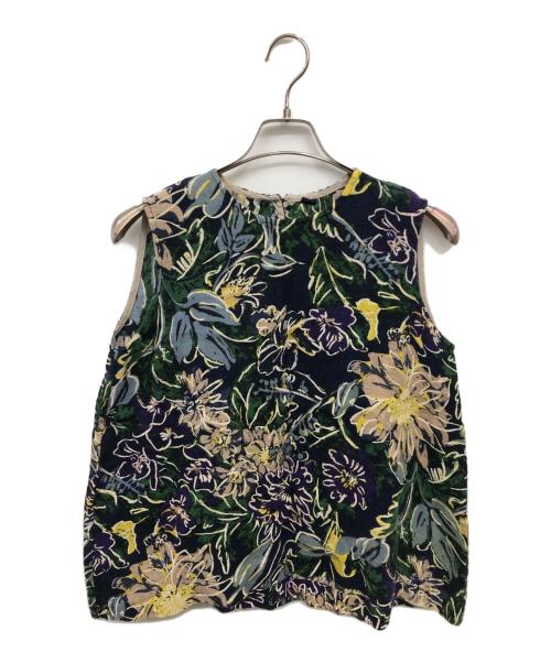 45R（フォーティファイブ・アール）45R (フォーティファイブ・アール) コットンリネン二重織ノースリーブトップ／COTTON LINEN DOUBLE CLOTH NO SLEEVE TOP マルチカラーの古着・服飾アイテム