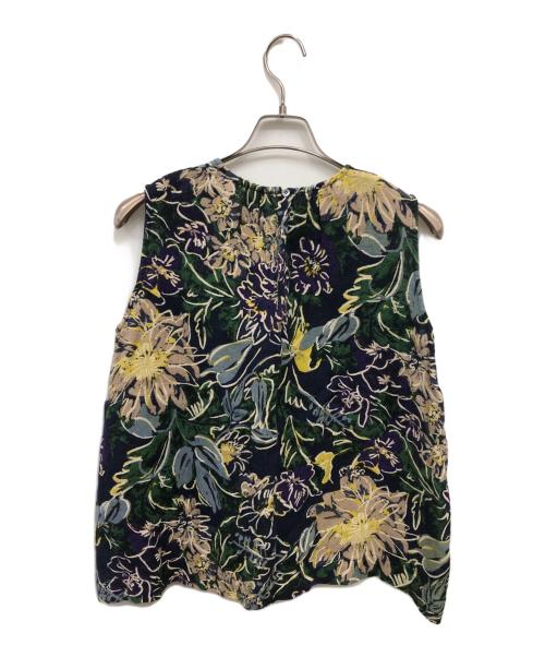 45R（フォーティファイブ・アール）45R (フォーティファイブ・アール) コットンリネン二重織ノースリーブトップ／COTTON LINEN DOUBLE CLOTH NO SLEEVE TOP マルチカラーの古着・服飾アイテム