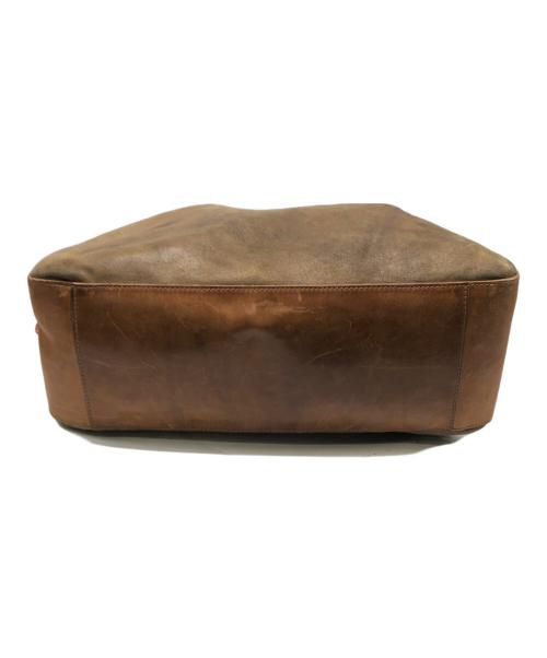 Maison Martin Margiela（メゾンマルタンマルジェラ）Maison Martin Margiela (メゾンマルタンマルジェラ) レザーメッセンジャーバッグ／BORSA MESSENGER IN VELA PELLE ブラウンの古着・服飾アイテム