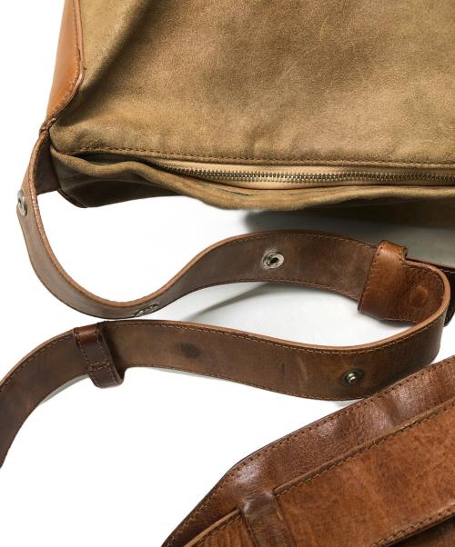 Maison Martin Margiela（メゾンマルタンマルジェラ）Maison Martin Margiela (メゾンマルタンマルジェラ) レザーメッセンジャーバッグ／BORSA MESSENGER IN VELA PELLE ブラウンの古着・服飾アイテム