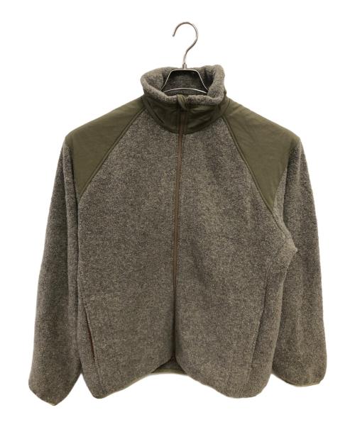 nanamica（ナナミカ）nanamica (ナナミカ) ボイルドウールジップアップセーター／Boiled Wool Zip Up Sweater ベージュ サイズ:Mの古着・服飾アイテム
