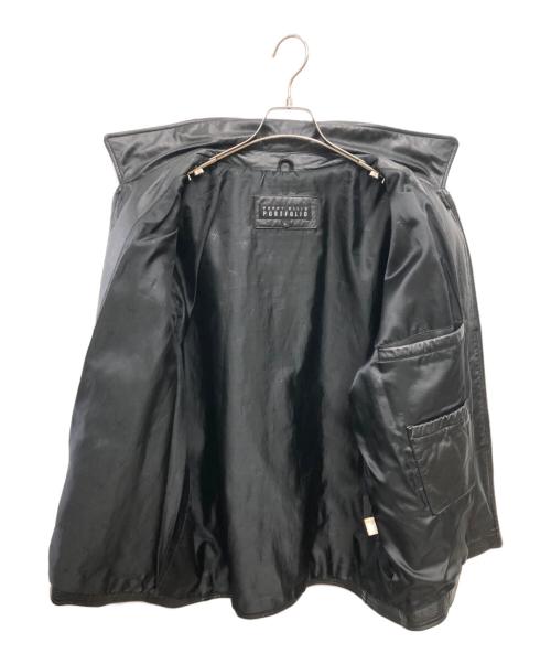 PERRY ELLIS（ペリーエリス）PERRY ELLIS (ペリーエリス) レザージャケット／LEATHER JACKET ブラック サイズ:Lの古着・服飾アイテム