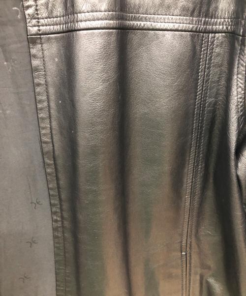 PERRY ELLIS（ペリーエリス）PERRY ELLIS (ペリーエリス) レザージャケット／LEATHER JACKET ブラック サイズ:Lの古着・服飾アイテム