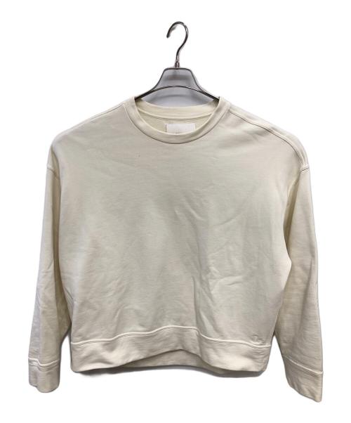 JIL SANDER（ジルサンダー）JIL SANDER (ジルサンダー) ワイドサイズロゴソングスリーブスウェットＴシャツ／WIDE SIZE LOGO LONGSLEEVE SWEAT T SHIRT アイボリー サイズ:Ｌの古着・服飾アイテム